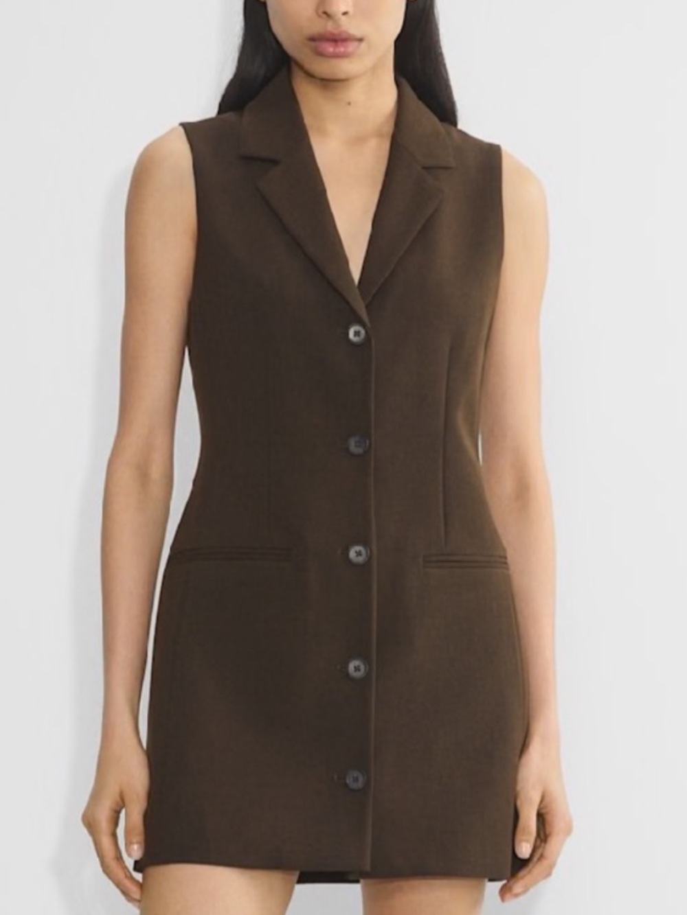 Babaton Mastermind Dress in Rich Mocha Brown